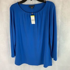 NWT Covington womens small blue blouse